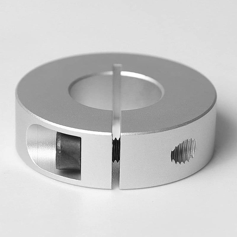 Sinoblu Store 4pcs Clamp-on Single Split Aluminum Shaft Collar - M4 Set Screw, 13mm Bore, 30mm OD, 10mm Thickness - Image 3